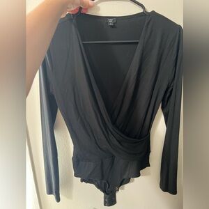 J crew black long sleeve bodysuit